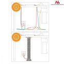 Organizator maskownica kabli do biurka MC-768 S srebrna