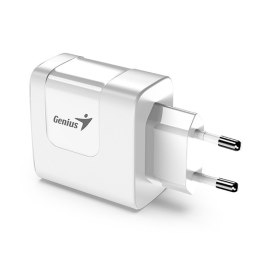 Genius Zasilacz / sieciowy adapter 65W, 2-portowy, USB-C, USB-A, PD-65AC