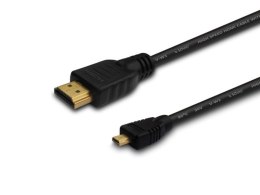 Kabel HDMI (M) - micro HDMI (M) 1m, czarny, CL-39