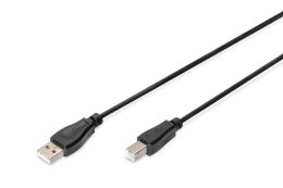 Kabel drukarkowy DIGITUS USB 2.0 A/M - B/M, 1m czarny