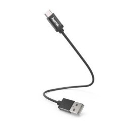 Kabel ładujący USB -C 0,2m Czarny