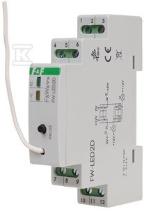 STER.RADIO.LED 2-KAN.DIN 10÷16V DC