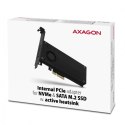 Adapter Axagon PCEM2-DC PCI-E x4 na M.2 NVMe z chłodzeniem
