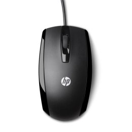 Mysz przewodowa, HP X500, czarna, optyczna, 800DPI