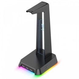 Stojak na słuchawki z podświetleniem RGB ST2 czarny