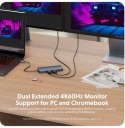 Koncentrator HyperDrive Next 11-Port USB-C Hub 2xHDMI/4K60Hz/SD/mSD/PD 3.1 140W power pass-through/miniJack