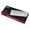 Marvo KG962G WH EN - R, klawiatura US, do gry, mechaniczna rodzaj przewodowa (USB), biała, RGB, czerwone przełączniki