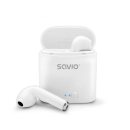 Słuchawki bezprzewodowe Savio TWS-01 BT 5.0 z mikrofonem i power bankiem