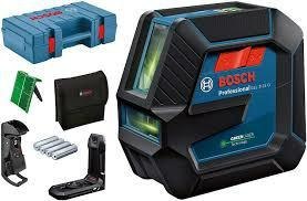 BOSCH LASER KRZYŻOWY GLL 2-15 G ZIELONY +UCHWYT LB 10 +ZACISK DK 10 WALIZKA