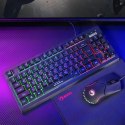 Marvo CM310 CZSK, RGB zestaw klawiatura + mysz i podkładka dla graczy, CZ/SK, do gry, membranowa rodzaj przewodowa (USB), czarna