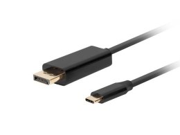 Kabel USB-C(M)->Displayport 1.8M 4K 60HZ czarny