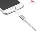 Kabel lightning USB magnetyczny silver MCE161- Quick & Fast Charge