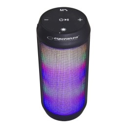 Głośnik Bluetooth Esperanza Fado EP133K FM LED czarny