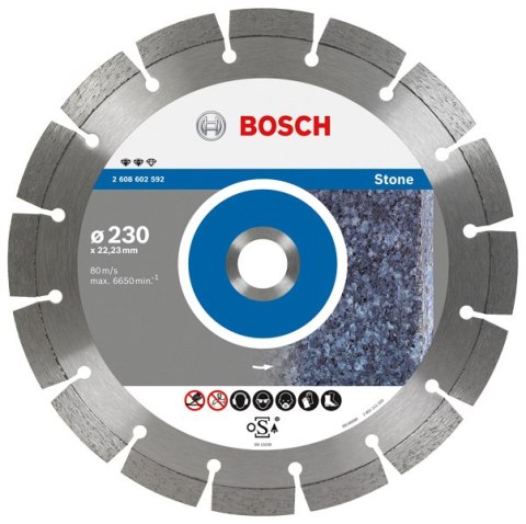 BOSCH TARCZA DIAMENTOWA 150x22 SEG STONE