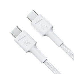 Kabel GC PowerStream USB-C do USB-C 30 cm, PD 60W, QC 3.0, biały