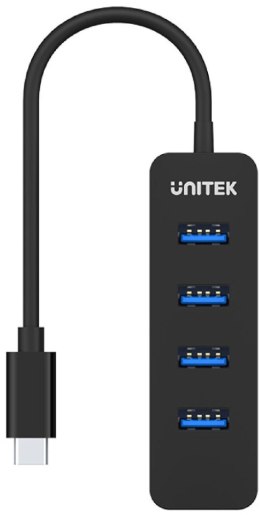 Unitek H1117B Hub USB-C, 4 porty USB 3.1, aktywny, 10 W