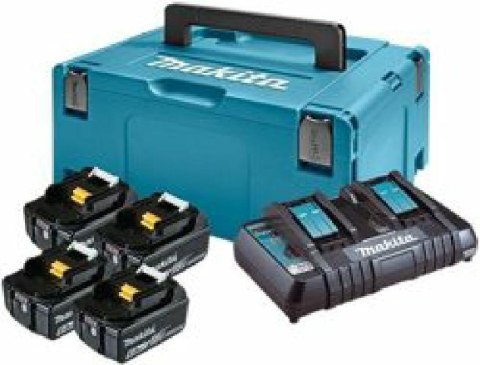 MAKITA.ZESTAW ZASILAJĄCY 18V (BL1860Bx4+DC18RD) MAKPAC