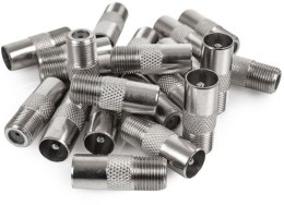 Gniazdo F / Wtyk TV Spacetronik - opakowanie 100 szt.