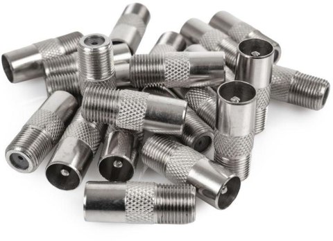 Gniazdo F / Wtyk TV Spacetronik - opakowanie 100 szt.