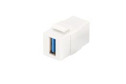 Moduł Keystone DIGITUS USB 3.0 łącznik do gniazd i pustych paneli żeński/żeński biały