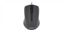 Mysz przewodowa USB, 3 przyciski , gumowana powierzchnia