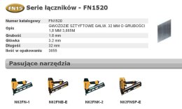 BOSTITCH SZTYFTY FN1520 25` 32mm 3600 szt.