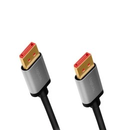 Kabel DisplayPort 8K/60 Hz,DP/M do DP/M aluminiowy 1m