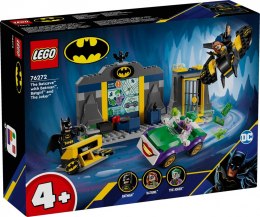 Klocki Super Heroes 76272 Jaskinia Batmana z Batmanem, Batgirl i Jokerem