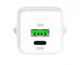 Ładowarka sieciowa USB C/A 20W/18W 3A Power delivery 3.0 QC3.0