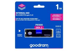 DYSK SSD GOODRAM M.2 1TB 2280 PX500 G2 NVMe Gen3x4 2050/1650MBs
