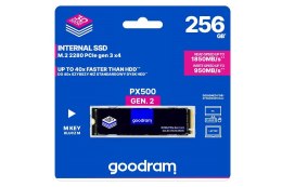 DYSK SSD GOODRAM M.2 256GB 2280 PX500 G2 NVMe Gen3x4 1850/950MBs
