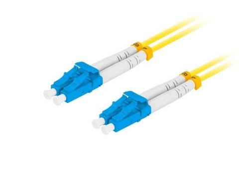 Patchcord światłowodowy Sm Lc/Upc-Lc/Upc Duplex 3.0Mm 1M żółty