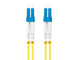 Patchcord światłowodowy Sm Lc/Upc-Lc/Upc Duplex 3.0Mm 1M żółty