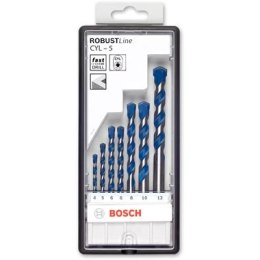 BOSCH 5-CZĘŚCIOWY ZESTAW WIERTEŁ DO BETONU ROBUST LINE CYL-5 4; 5; 6; 6; 8 mm