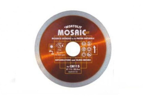 MONTOLIT TARCZA DO CIĘCIA MOZAIKI SZKLANEJ CM125 x 22,2mm