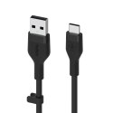 Kabel BoostCharge USB-A do USB-C silikonowy 1m, czarny