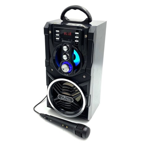 Głośnik PARTYBOX BT MT3150 Karaoke/Bluetooth 5.0/FM/MP3/USB/AUX/LED/USB-C/RMS 18W/PMPO 800W.