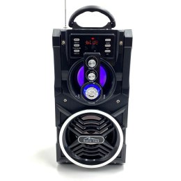 Głośnik PARTYBOX BT MT3150 Karaoke/Bluetooth 5.0/FM/MP3/USB/AUX/LED/USB-C/RMS 18W/PMPO 800W.