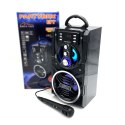 Głośnik PARTYBOX BT MT3150 Karaoke/Bluetooth 5.0/FM/MP3/USB/AUX/LED/USB-C/RMS 18W/PMPO 800W.