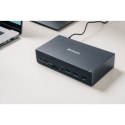 Stacja dokująca Verbatim, USB-C Pro, 17-port, HDMI, RJ45, microSD, USB-A 3.2, szara