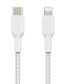 Kabel Braided USB-C Lightning 1m biały