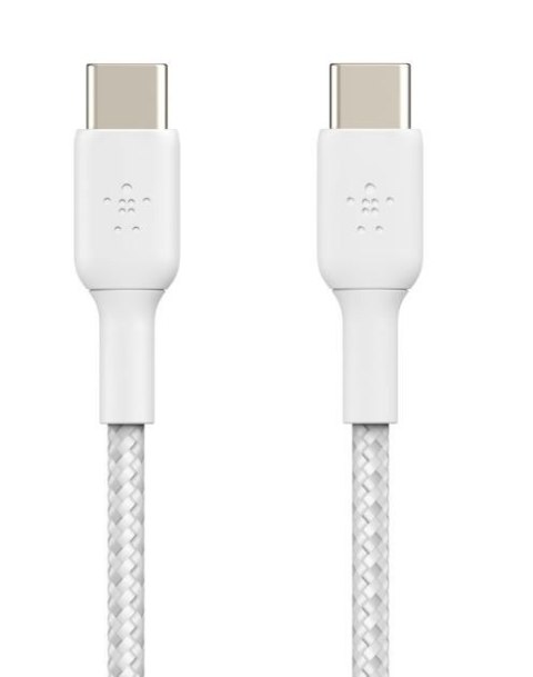 Kabel Braided USB-C USB-C 1m biały