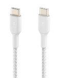 Kabel Braided USB-C USB-C 1m biały