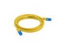 Patchcord kat.6a S/FTP CCA 10.0m Żółty