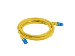 Patchcord kat.6a S/FTP CCA 10.0m Żółty