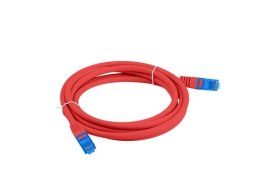 Patchcord kat.6a S/FTP CCA 2.0m Czerwony