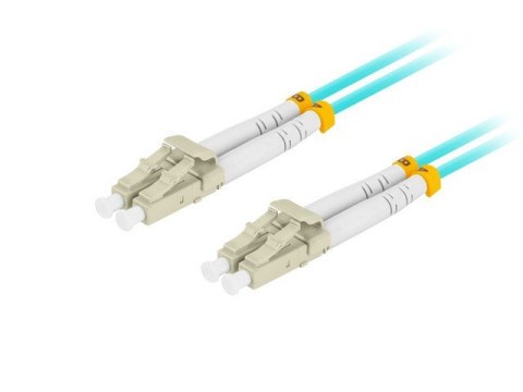 Patchcord światłowodowy Mm Lc/Upc-Lc/Upc Duplex 3.0mm 1m Aqua