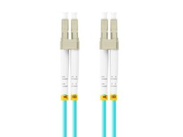 Patchcord światłowodowy Mm Lc/Upc-Lc/Upc Duplex 3.0mm 1m Aqua