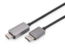 Kabel adapter DIGITUS PREMIUM DisplayPort - HDMI 8K 60Hz DP/HDMI M/M 1m