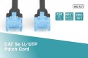 Patch cord U/UTP kat.5e PVC 1m czarny